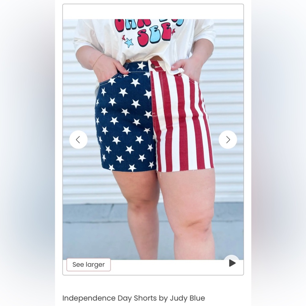 Independence Day Shorts by Judy Blue